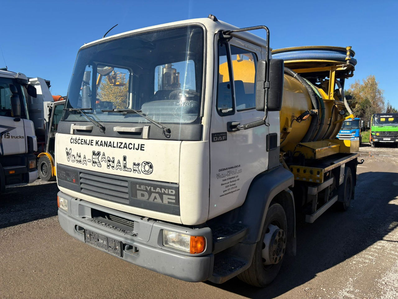 DAF AE55 4x2 vacuum + pressure truck - 8000 liters - Asenizācijas mašīna: foto 1 DAF AE55 4x2 vacuum + pressure truck - 8000 liters - Asenizācijas mašīna: foto 1