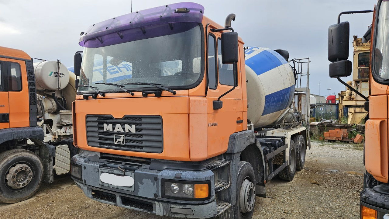 MAN FE 410A 6x4 mixer - 7m3 - euro 3 - Betonvedējs: foto 1 MAN FE 410A 6x4 mixer - 7m3 - euro 3 - Betonvedējs: foto 1