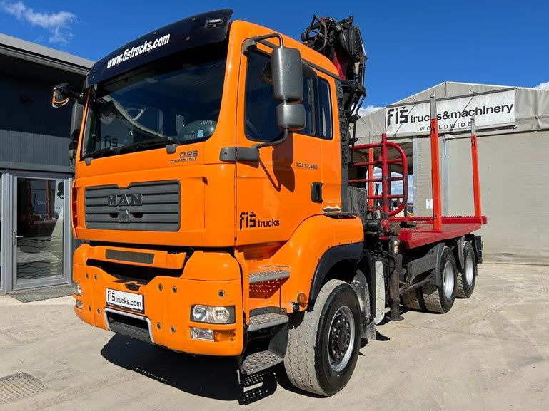 MAN TGA 33.480 6x6 forest truck - Complete Spring - LIV 170 Z + scissors - Kokvedējs: foto 1 MAN TGA 33.480 6x6 forest truck - Complete Spring - LIV 170 Z + scissors - Kokvedējs: foto 1