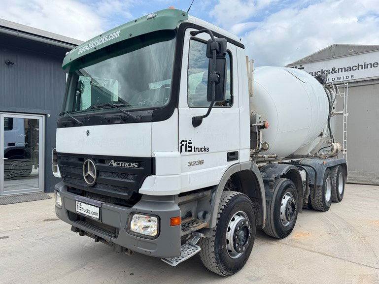 Mercedes-Benz Actros 3236 8x4 beton mixer 9m3 - Betonvedējs: foto 1 Mercedes-Benz Actros 3236 8x4 beton mixer 9m3 - Betonvedējs: foto 1