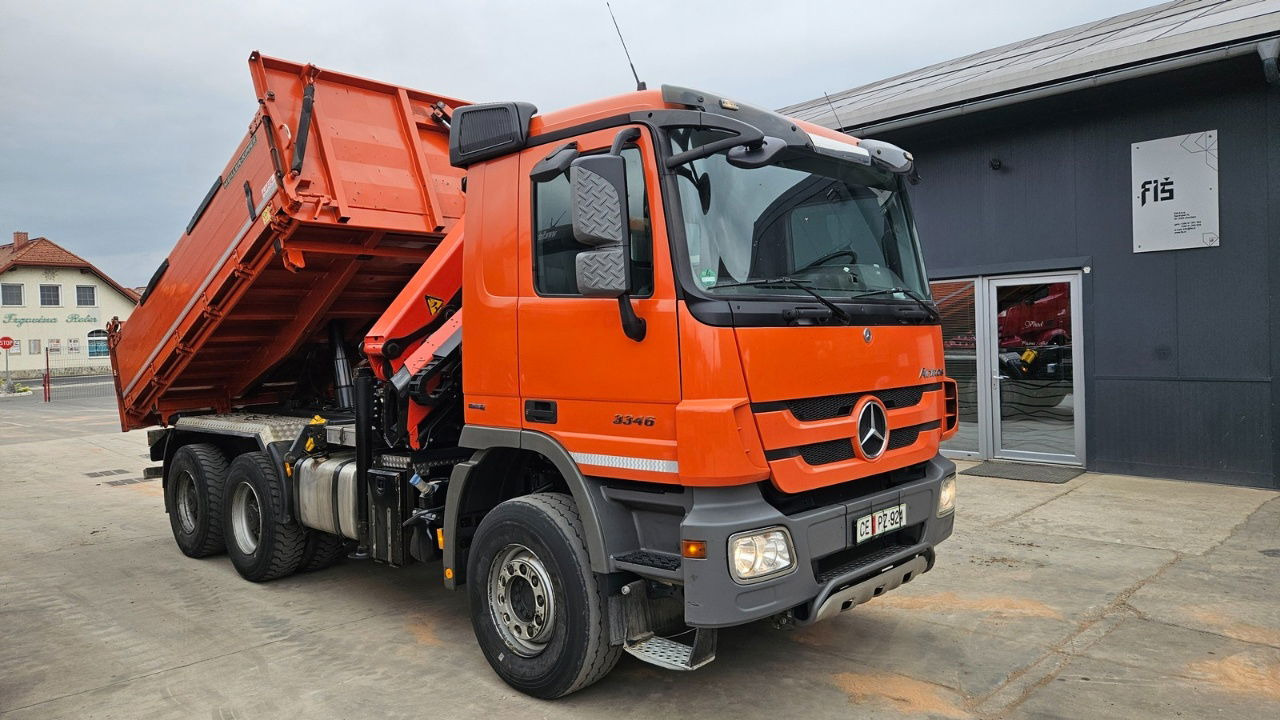 Mercedes-Benz Actros 3346 K palfinger PK 18002 - bordmatic - meiller tipper - EPS 3 pedals - Kravas automašīna pašizgāzējs: foto 4 Mercedes-Benz Actros 3346 K palfinger PK 18002 - bordmatic - meiller tipper - EPS 3 pedals - Kravas automašīna pašizgāzējs: foto 4