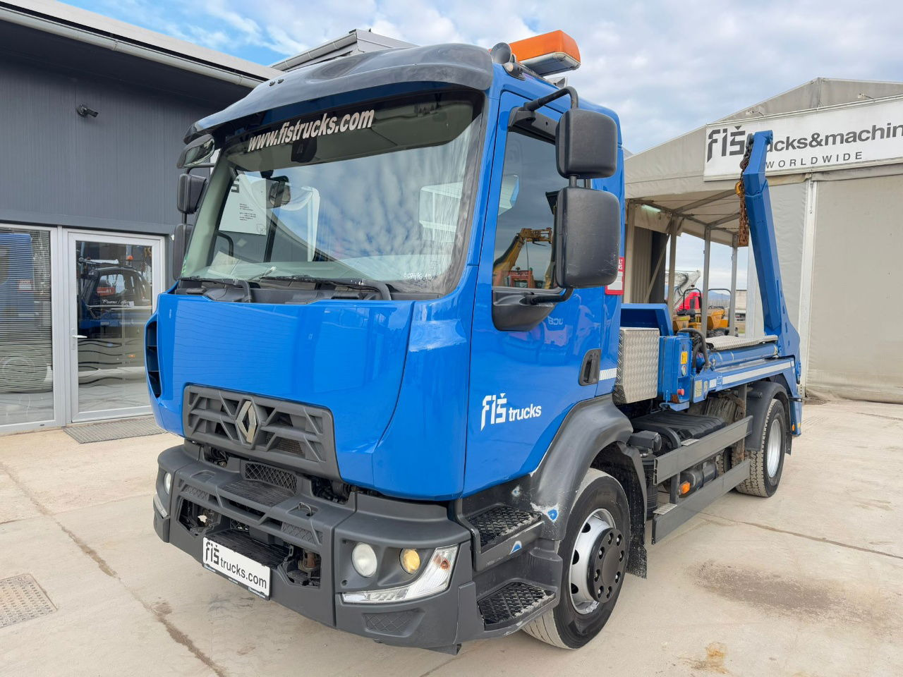 Renault 16.280 4X2 meiller absetz tipper - Konteineru vedējs/ Kravas automašīna ar noņemamā virsbūve: foto 1 Renault 16.280 4X2 meiller absetz tipper - Konteineru vedējs/ Kravas automašīna ar noņemamā virsbūve: foto 1