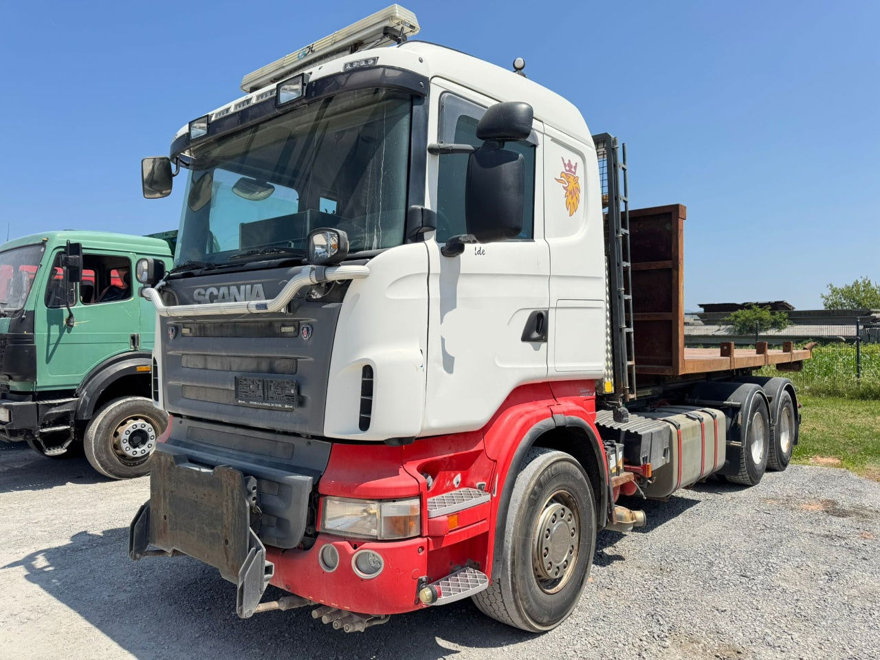 Scania R400 6x2 abroll tipper + plato - Konteineru vedējs/ Kravas automašīna ar noņemamā virsbūve: foto 1 Scania R400 6x2 abroll tipper + plato - Konteineru vedējs/ Kravas automašīna ar noņemamā virsbūve: foto 1