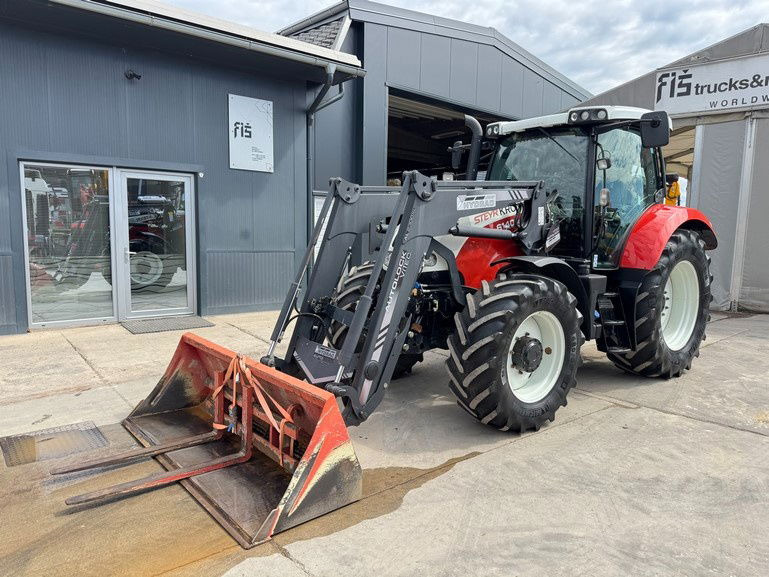 Steyr 6140 Profi 4x4 aut. arm + bucket - Traktors: foto 1 Steyr 6140 Profi 4x4 aut. arm + bucket - Traktors: foto 1