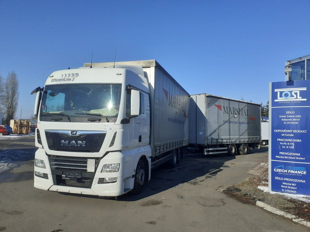 MAN TGX24.510 EURO 6 6x2 + Wecon - Kravas automašīna ar tentu: foto 1 MAN TGX24.510 EURO 6 6x2 + Wecon - Kravas automašīna ar tentu: foto 1