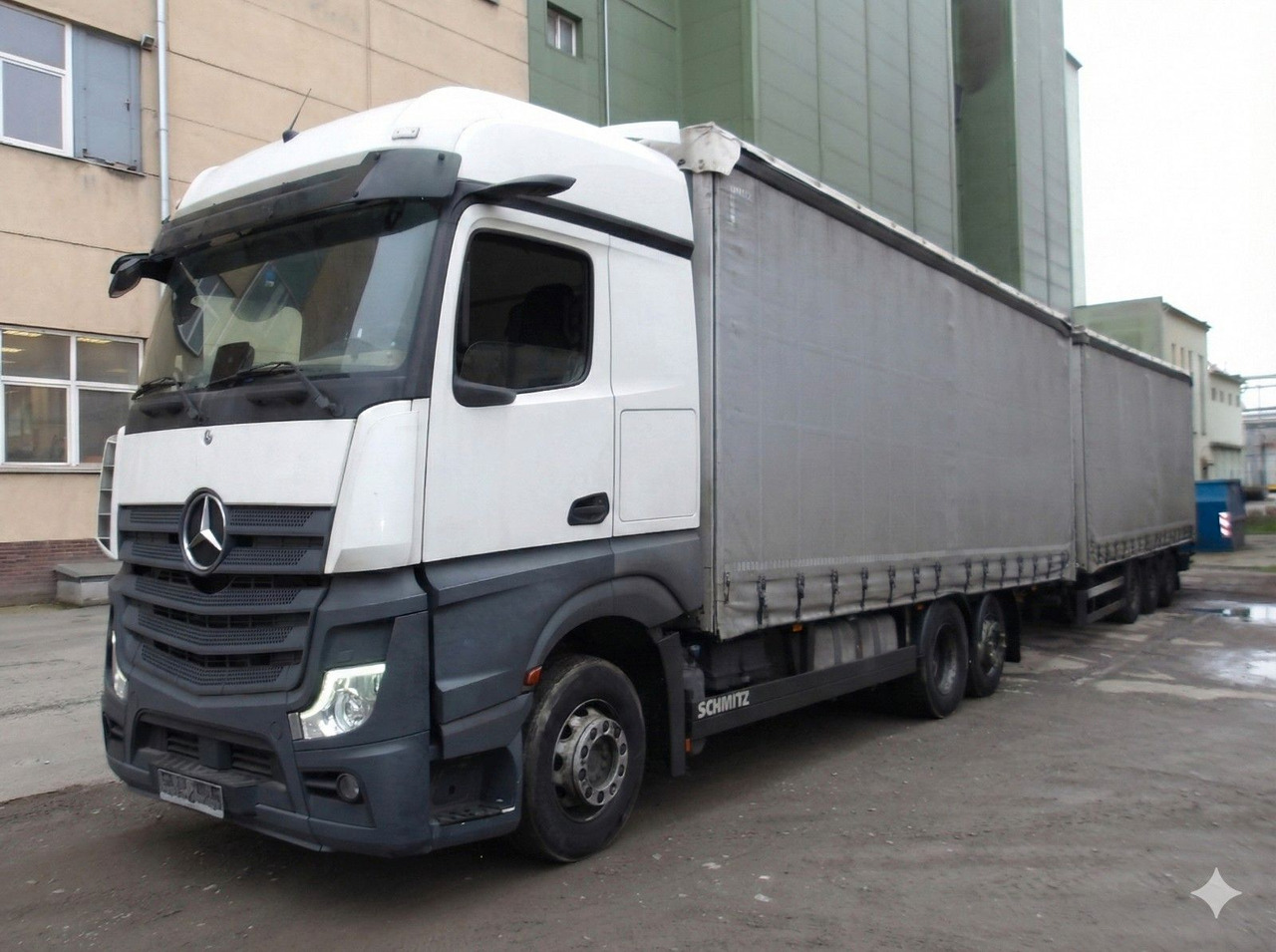 Mercedes-Benz 2548 Actros 6x2 EURO 6 + Schmitz - Kravas automašīna ar tentu: foto 1 Mercedes-Benz 2548 Actros 6x2 EURO 6 + Schmitz - Kravas automašīna ar tentu: foto 1