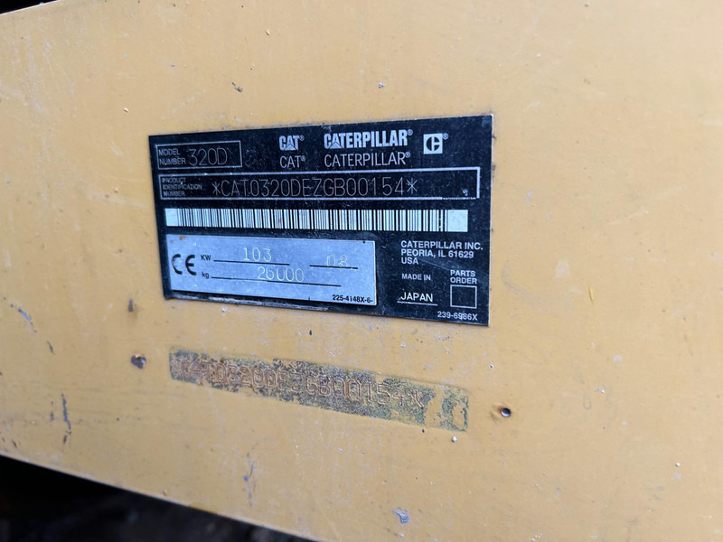 Kāpurķēžu ekskavators Caterpillar 320D | 700 mm | ENGCON | WEBASTO: foto 12
