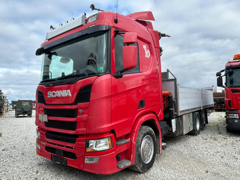 Scania R 450 | Palfinger PK 26002 | TULOSSA - Bortu kravas automašīna/ Platforma, Kravas auto ar manipulatoru: foto 1 Scania R 450 | Palfinger PK 26002 | TULOSSA - Bortu kravas automašīna/ Platforma, Kravas auto ar manipulatoru: foto 1