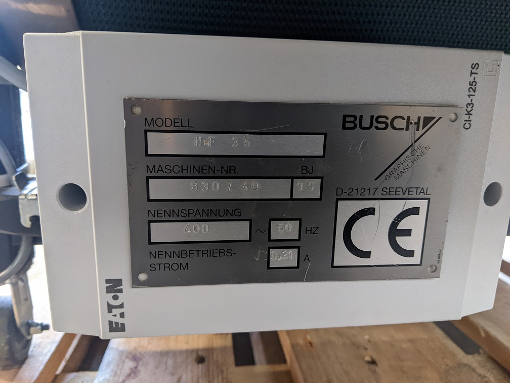 Chip conveyor Auxiliary conveyor Busch HF 35 - Lentes konveijers: foto 2 Chip conveyor Auxiliary conveyor Busch HF 35 - Lentes konveijers: foto 2