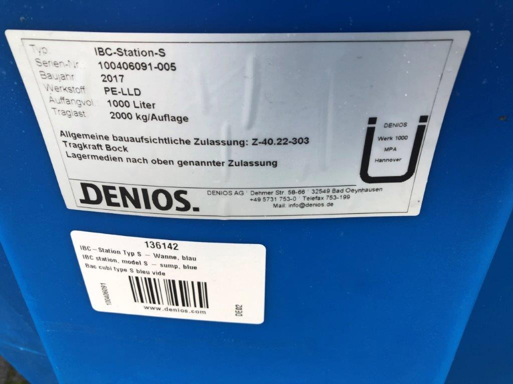 Hazardous materials storage Denios IBC Station 1000 liters - Uzglabāšanas tvertne: foto 2 Hazardous materials storage Denios IBC Station 1000 liters - Uzglabāšanas tvertne: foto 2