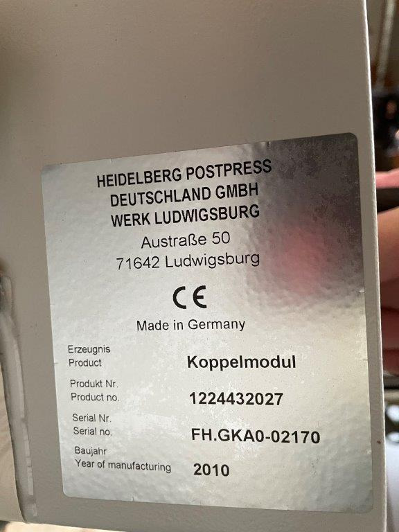 Heidelberg Stahlfolder MCT-DCT 2000 coupling module - Locīšanas mašīna: foto 2 Heidelberg Stahlfolder MCT-DCT 2000 coupling module - Locīšanas mašīna: foto 2