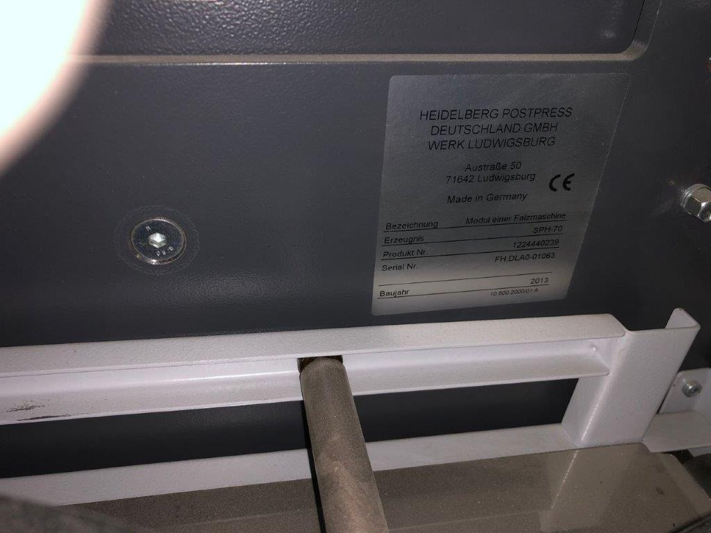 Heidelberg Stahlfolder SPH-70 stream delivery - Locīšanas mašīna: foto 4 Heidelberg Stahlfolder SPH-70 stream delivery - Locīšanas mašīna: foto 4