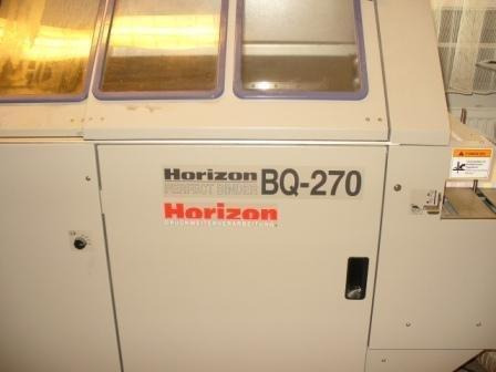 Iesiešanas mašīna Horizon BQ 270 single clamps adhesive binder: foto 6