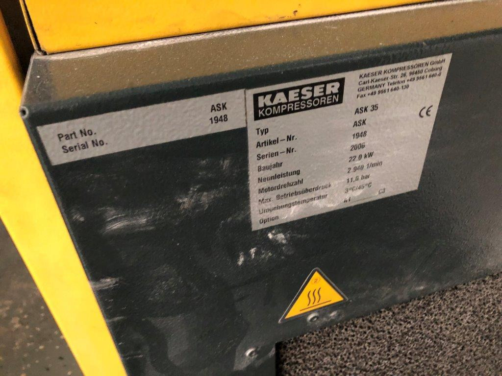 Kaeser ASK 35 compressor unit - Gaisa kompresors: foto 2 Kaeser ASK 35 compressor unit - Gaisa kompresors: foto 2
