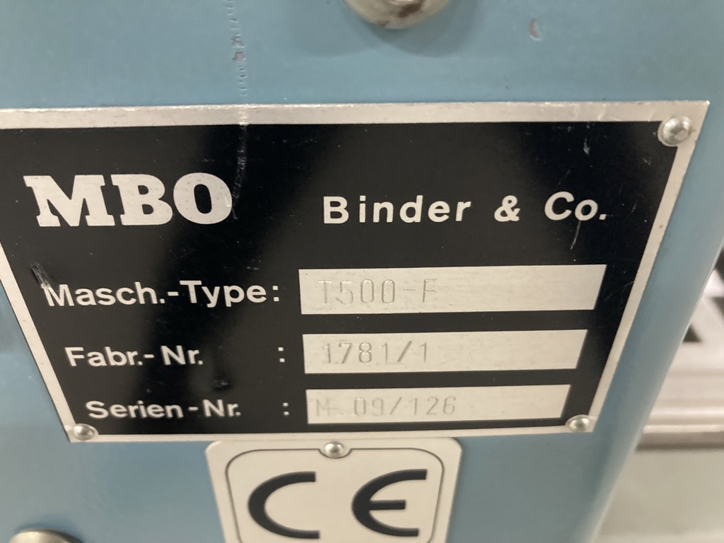 MBO buckle plate folding machine T 500-4-F - Locīšanas mašīna: foto 2 MBO buckle plate folding machine T 500-4-F - Locīšanas mašīna: foto 2