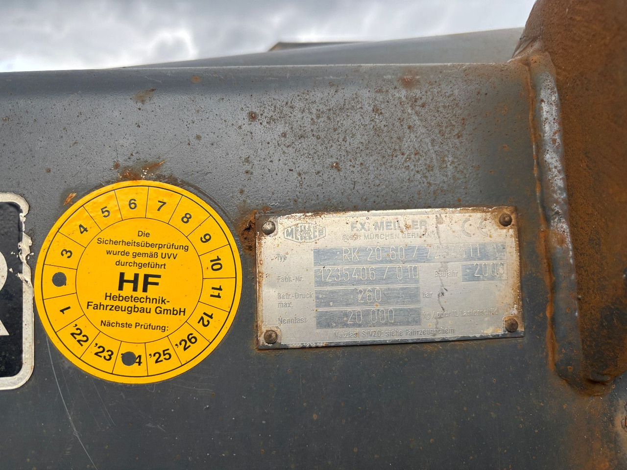 Meiller Aufbau RK 20-60/20.000Kg/260bar - Pacēlājs ar āķi: foto 5 Meiller Aufbau RK 20-60/20.000Kg/260bar - Pacēlājs ar āķi: foto 5