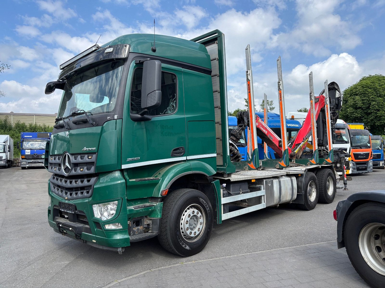 Mercedes-Benz Arocs 6x4/Kran Cranab TZ 12.2 - Kokvedējs, Kravas auto ar manipulatoru: foto 1 Mercedes-Benz Arocs 6x4/Kran Cranab TZ 12.2 - Kokvedējs, Kravas auto ar manipulatoru: foto 1