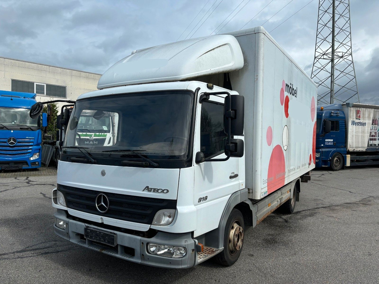 Mercedes-Benz Atego 818 Kurze Radstand Blattfederung - Furgons ar slēgtā virsbūve: foto 1 Mercedes-Benz Atego 818 Kurze Radstand Blattfederung - Furgons ar slēgtā virsbūve: foto 1