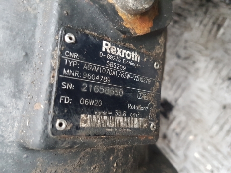 Manitou Mrt2540 Drive Motor, Reducer Rextroth A6vm107da1/63w-vzb027b, 9604789 - Hidrauliskais sūknis - Teleskopiskais iekrāvējs: foto 2 Manitou Mrt2540 Drive Motor, Reducer Rextroth A6vm107da1/63w-vzb027b, 9604789 - Hidrauliskais sūknis - Teleskopiskais iekrāvējs: foto 2