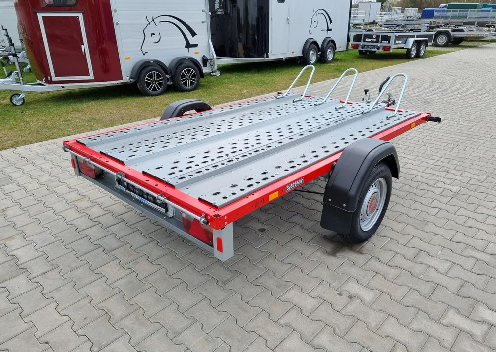 STEMA STM 02 10-25-15.1 red | 251x153 cm 3 motocykle | DMC 1000kg - Motocikla piekabe: foto 4 STEMA STM 02 10-25-15.1 red | 251x153 cm 3 motocykle | DMC 1000kg - Motocikla piekabe: foto 4