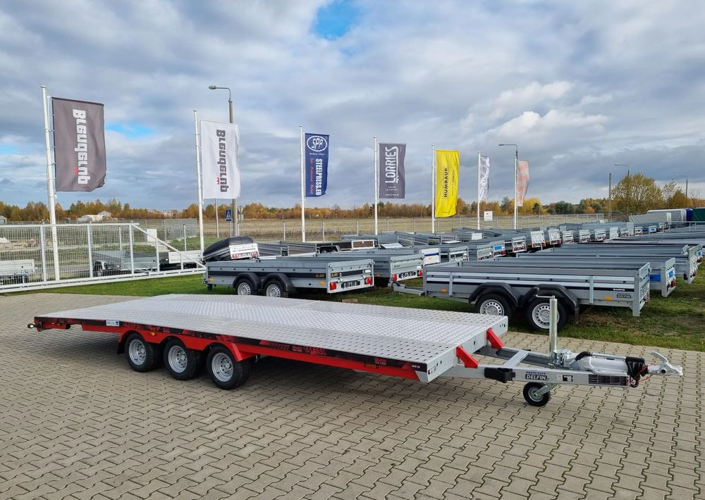 TA-NO Scorpio 55 PREMIUM laweta 3 osiowa 5.5m 3500kg DMC najazdy niski załadunek - Piekabe autovedējs: foto 1 TA-NO Scorpio 55 PREMIUM laweta 3 osiowa 5.5m 3500kg DMC najazdy niski załadunek - Piekabe autovedējs: foto 1