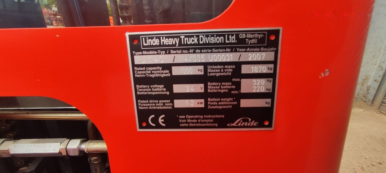 Linde L10AC - Elektroiekrāvējs: foto 4 Linde L10AC - Elektroiekrāvējs: foto 4