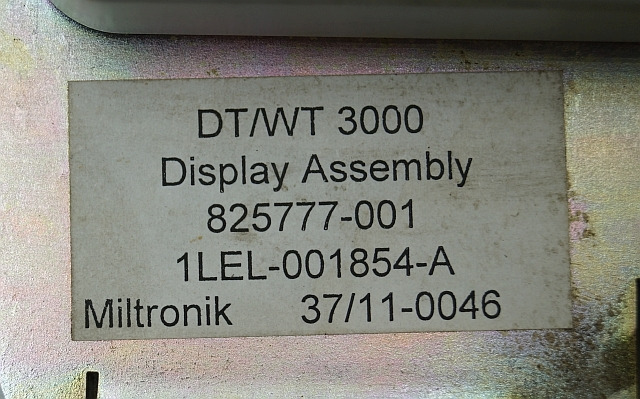 Crown 825777-001 | DT/WT3000 display 825777-001 1LEL-001854-A Miltronik 37/11-00 DT/WT3000 display 825777-001 1LEL-001854-A Miltronik 37/11-0046 - Mērinstrumentu panelis - Iekraušanas tehnika: foto 2 Crown 825777-001 | DT/WT3000 display 825777-001 1LEL-001854-A Miltronik 37/11-00 DT/WT3000 display 825777-001 1LEL-001854-A Miltronik 37/11-0046 - Mērinstrumentu panelis - Iekraušanas tehnika: foto 2