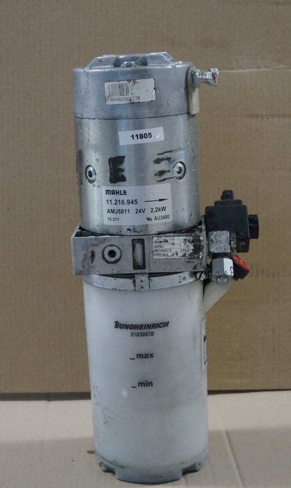 Jungheinrich 51006444 | Pump unit 24V 2,2KW Mahle AMJ5811 Pump motor 51056970 Pump unit 24V 2,2KW Mahle AMJ5811 Pump motor 51056970 Tank 51038870 Valve block 51341531 for ERE225 - Hidrauliskais sūknis - Iekraušanas tehnika: foto 1 Jungheinrich 51006444 | Pump unit 24V 2,2KW Mahle AMJ5811 Pump motor 51056970 Pump unit 24V 2,2KW Mahle AMJ5811 Pump motor 51056970 Tank 51038870 Valve block 51341531 for ERE225 - Hidrauliskais sūknis - Iekraušanas tehnika: foto 1