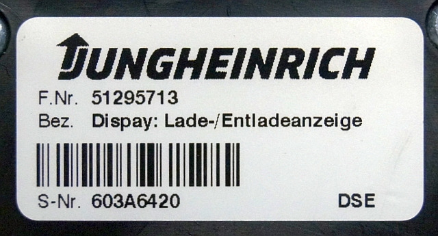 Jungheinrich 51295713 | Battery indicator sn. 603A6420 - Mērinstrumentu panelis - Iekraušanas tehnika: foto 3 Jungheinrich 51295713 | Battery indicator sn. 603A6420 - Mērinstrumentu panelis - Iekraušanas tehnika: foto 3