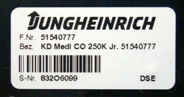 Jungheinrich 51540777 | Display KD MEDI CO 250K Jr from EKS110 2018 sn. 832O6099 - Mērinstrumentu panelis - Iekraušanas tehnika: foto 3 Jungheinrich 51540777 | Display KD MEDI CO 250K Jr from EKS110 2018 sn. 832O6099 - Mērinstrumentu panelis - Iekraušanas tehnika: foto 3