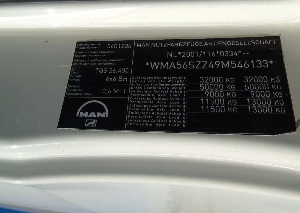 MAN TGS 26.400 6x6 – Wywrotka 3-stronna Meiller + Żuraw HIAB 166 E3 HIPRO – 429.222 km – Euro 4 - Kravas automašīna pašizgāzējs, Kravas auto ar manipulatoru: foto 5 MAN TGS 26.400 6x6 – Wywrotka 3-stronna Meiller + Żuraw HIAB 166 E3 HIPRO – 429.222 km – Euro 4 - Kravas automašīna pašizgāzējs, Kravas auto ar manipulatoru: foto 5