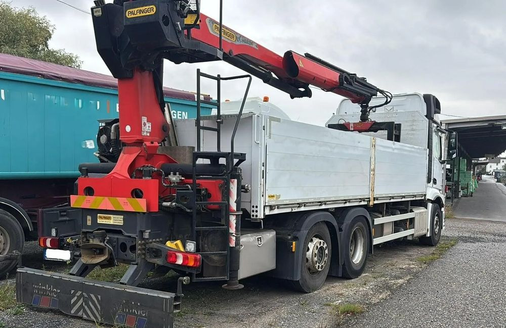 Mercedes-Benz ACTROS 2545 / 6x2 / HDS Palfinger PK 20.501 sterowany radiowo / Przyczepa w zestawie / Euro6/ Przebieg 340 000km - Bortu kravas automašīna/ Platforma, Kravas auto ar manipulatoru: foto 2 Mercedes-Benz ACTROS 2545 / 6x2 / HDS Palfinger PK 20.501 sterowany radiowo / Przyczepa w zestawie / Euro6/ Przebieg 340 000km - Bortu kravas automašīna/ Platforma, Kravas auto ar manipulatoru: foto 2