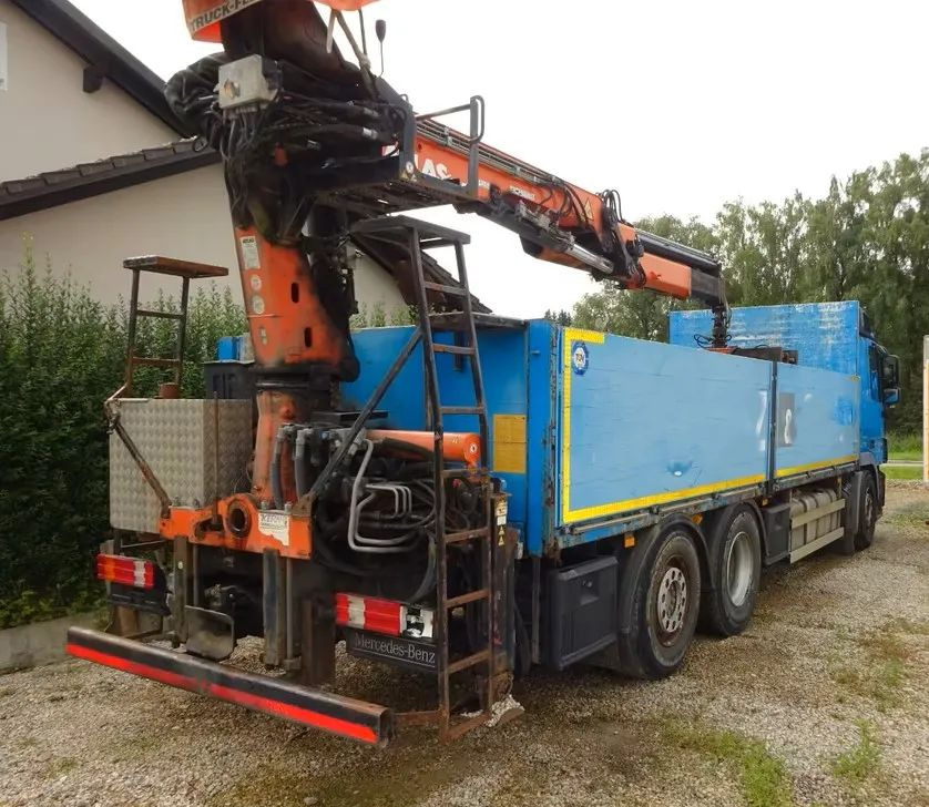 Mercedes-Benz Actros 2546/6x2/455KM/ zabudowana platforma ładunkowa / Kran Atlas 165.2 – żuraw hydrauliczny Atlas z chwytakiem do podnoszenia i przenoszenia ładunków / sterowana oś podnoszona / Euro - Bortu kravas automašīna/ Platforma, Kravas auto ar manipulatoru: foto 3 Mercedes-Benz Actros 2546/6x2/455KM/ zabudowana platforma ładunkowa / Kran Atlas 165.2 – żuraw hydrauliczny Atlas z chwytakiem do podnoszenia i przenoszenia ładunków / sterowana oś podnoszona / Euro - Bortu kravas automašīna/ Platforma, Kravas auto ar manipulatoru: foto 3