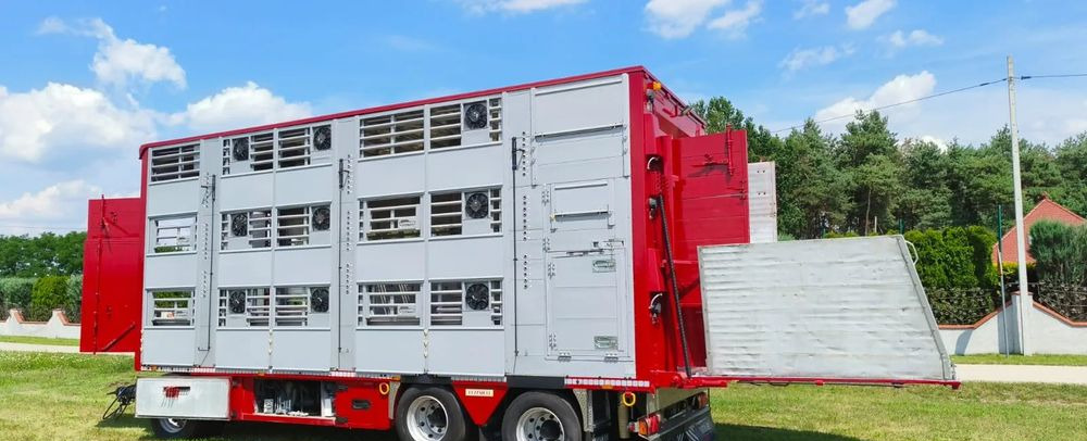 Pezzaioli RBA 32/TRZYOSIOWA PRZYCZEPA-2XBYDŁO,3X TRZODA/HYDRAULICZNIE PODNOSZONY DACH I PODŁOGI / OŚ ŚRODKOWA PODNOSZONA - Piekabe dzīvnieku pārvadāšanai: foto 2 Pezzaioli RBA 32/TRZYOSIOWA PRZYCZEPA-2XBYDŁO,3X TRZODA/HYDRAULICZNIE PODNOSZONY DACH I PODŁOGI / OŚ ŚRODKOWA PODNOSZONA - Piekabe dzīvnieku pārvadāšanai: foto 2