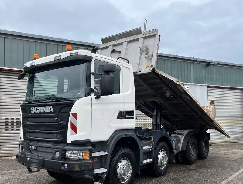 Scania G 450 8x4 | Meiller Bordmatik Wywrotka trójstronna | Retarder | 298.000 km!!!! | Euro 6 |1 właściciel - Kravas automašīna pašizgāzējs: foto 2 Scania G 450 8x4 | Meiller Bordmatik Wywrotka trójstronna | Retarder | 298.000 km!!!! | Euro 6 |1 właściciel - Kravas automašīna pašizgāzējs: foto 2