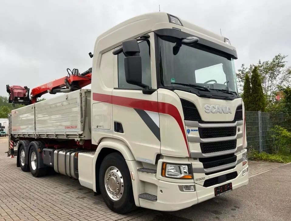 Scania R500 Baustoff / 2-stronna wywrotka Schwarzmüller /HDS Fassi F215 / Euro 6 / Napęd na tylną oś - Kravas automašīna pašizgāzējs, Kravas auto ar manipulatoru: foto 1 Scania R500 Baustoff / 2-stronna wywrotka Schwarzmüller /HDS Fassi F215 / Euro 6 / Napęd na tylną oś - Kravas automašīna pašizgāzējs, Kravas auto ar manipulatoru: foto 1