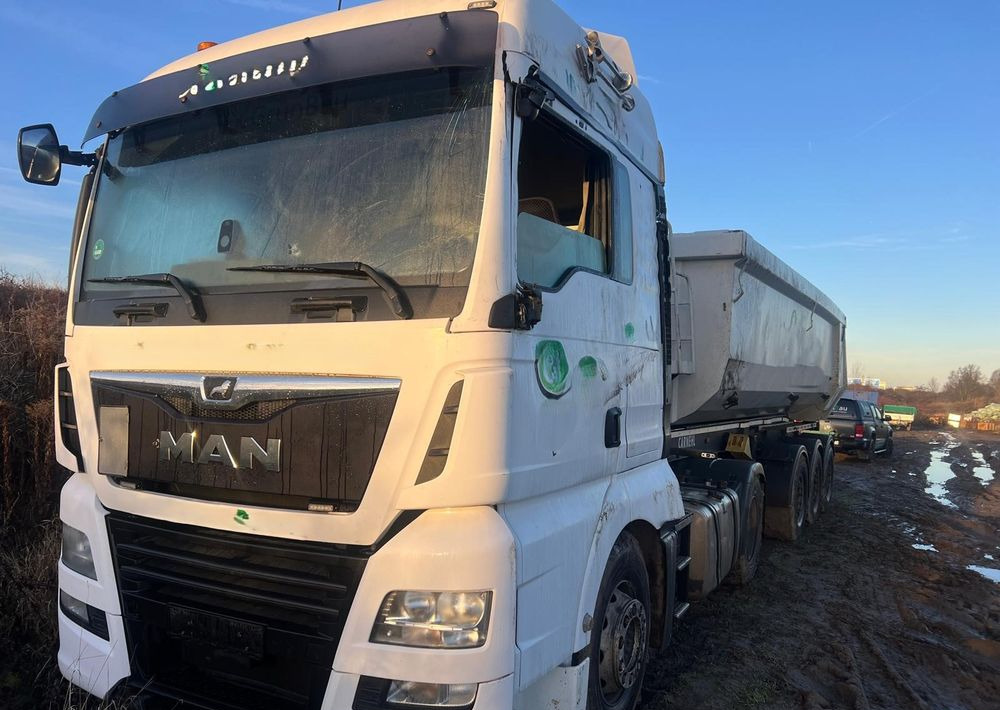 MAN TGX 500 KM (2017) / EURO 6 + Naczepa wywrotka 3-osiowa CARNEHL (2021) / oś podnoszona - Vilcējs, Puspiekabe pašizgāzējs: foto 1 MAN TGX 500 KM (2017) / EURO 6 + Naczepa wywrotka 3-osiowa CARNEHL (2021) / oś podnoszona - Vilcējs, Puspiekabe pašizgāzējs: foto 1