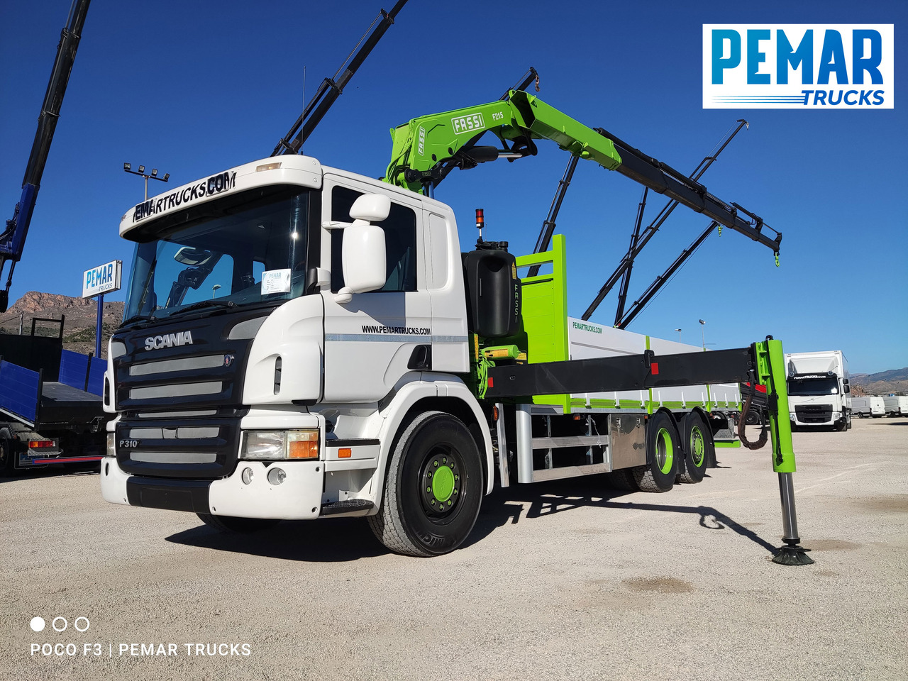 SCANIA P 310 6X2 GRUA CAJA FIJA FASSI F 210 - Kravas auto ar manipulatoru: foto 1 SCANIA P 310 6X2 GRUA CAJA FIJA FASSI F 210 - Kravas auto ar manipulatoru: foto 1