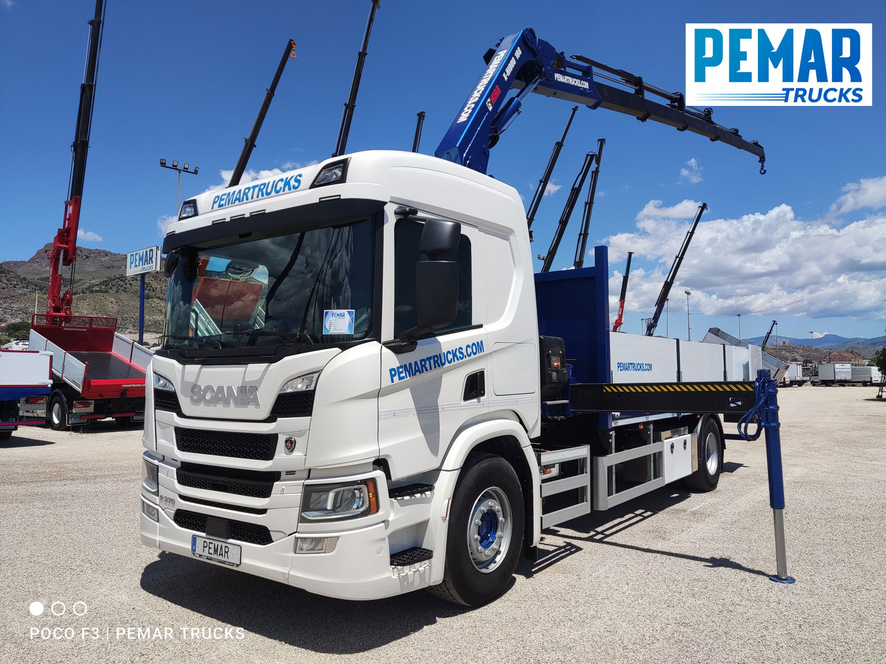 SCANIA P 370 4X2 GRUA CAJA FIJA - Bortu kravas automašīna/ Platforma, Kravas auto ar manipulatoru: foto 1 SCANIA P 370 4X2 GRUA CAJA FIJA - Bortu kravas automašīna/ Platforma, Kravas auto ar manipulatoru: foto 1
