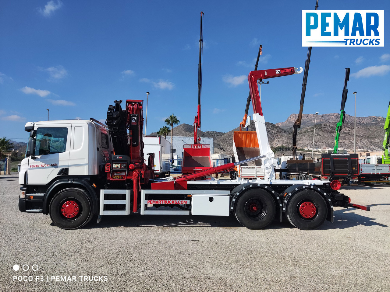Kravas auto ar manipulatoru SCANIA P 420 GRUA GANCHO MULTILIFT 6X2: foto 14