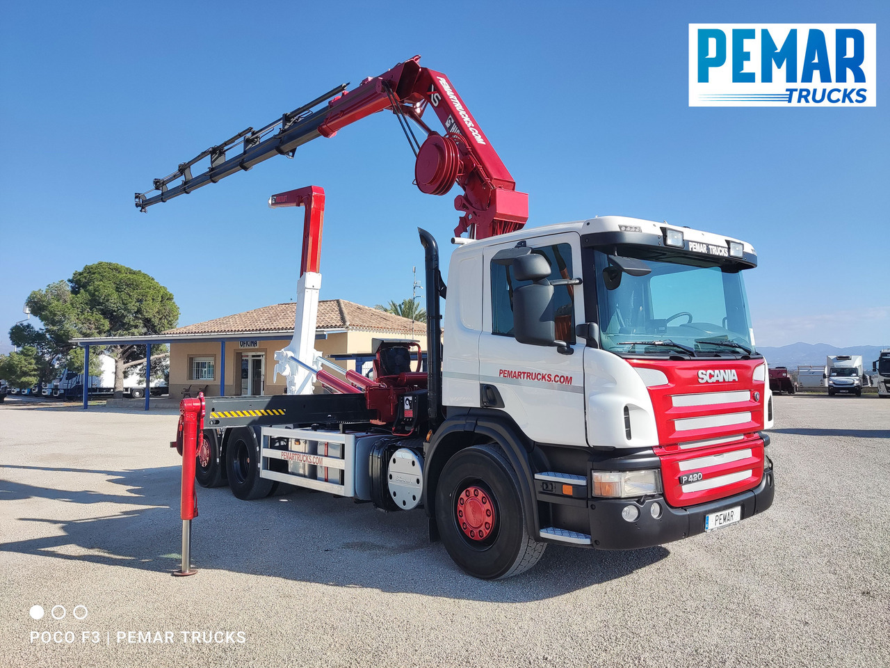 Kravas auto ar manipulatoru SCANIA P 420 GRUA GANCHO MULTILIFT 6X2: foto 22