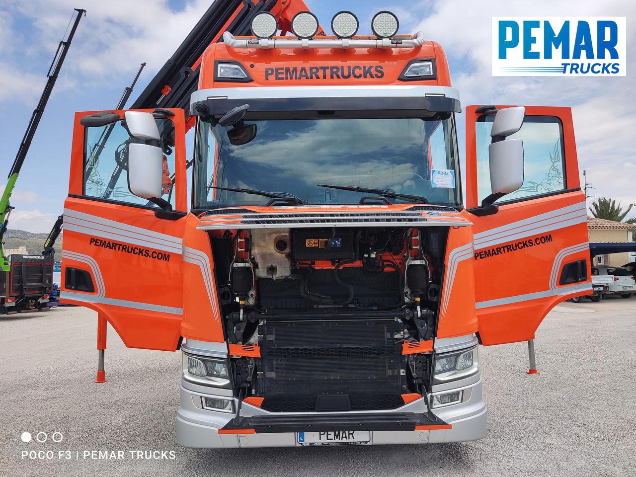 Bortu kravas automašīna/ Platforma, Kravas auto ar manipulatoru SCANIA R 540 6X2 GRUA CAJA FIJA: foto 39