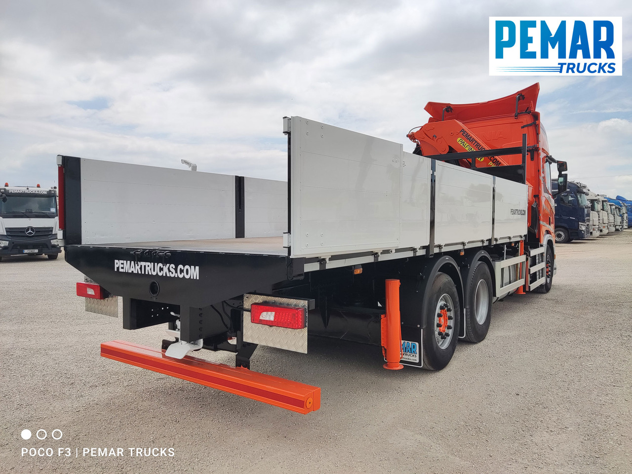 Bortu kravas automašīna/ Platforma, Kravas auto ar manipulatoru SCANIA R 540 6X2 GRUA CAJA FIJA: foto 10