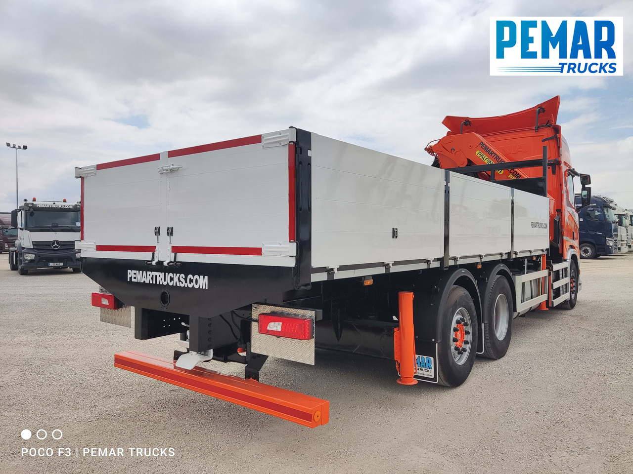 Bortu kravas automašīna/ Platforma, Kravas auto ar manipulatoru SCANIA R 540 6X2 GRUA CAJA FIJA: foto 6
