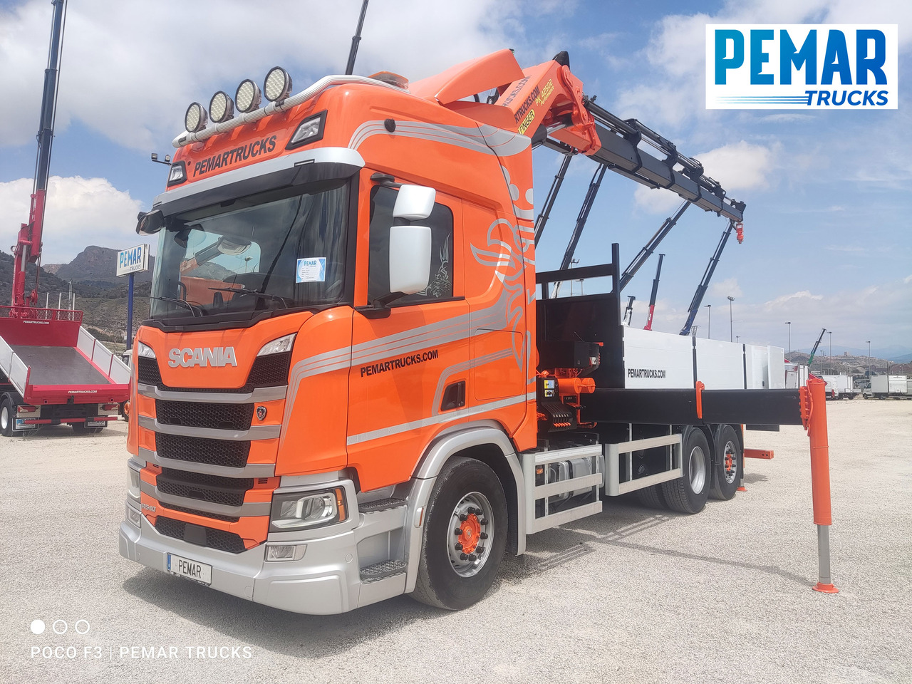 SCANIA R 540 6X2 GRUA CAJA FIJA - Bortu kravas automašīna/ Platforma, Kravas auto ar manipulatoru: foto 1 SCANIA R 540 6X2 GRUA CAJA FIJA - Bortu kravas automašīna/ Platforma, Kravas auto ar manipulatoru: foto 1