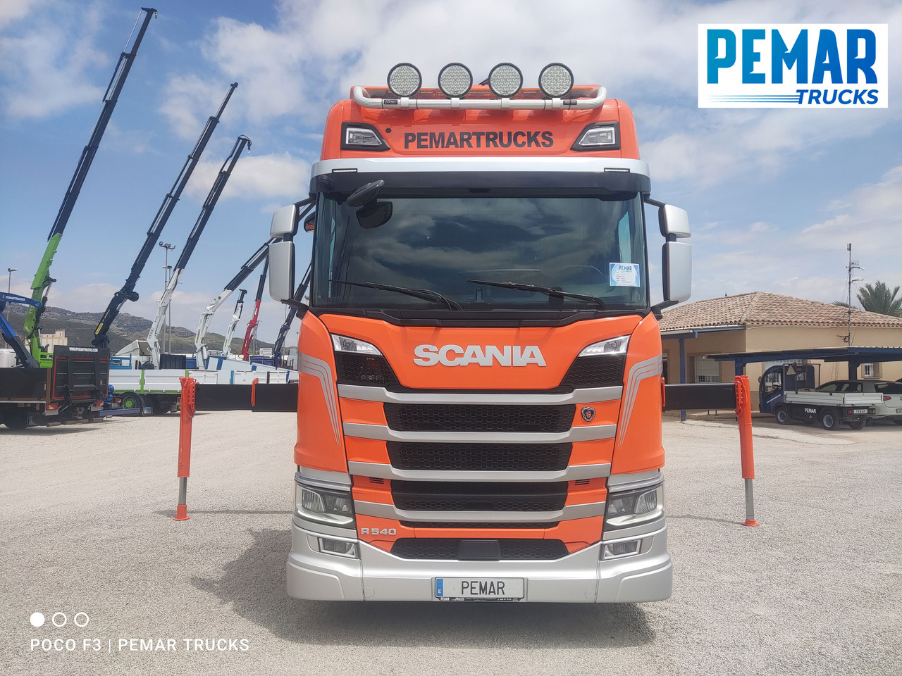 Bortu kravas automašīna/ Platforma, Kravas auto ar manipulatoru SCANIA R 540 6X2 GRUA CAJA FIJA: foto 19