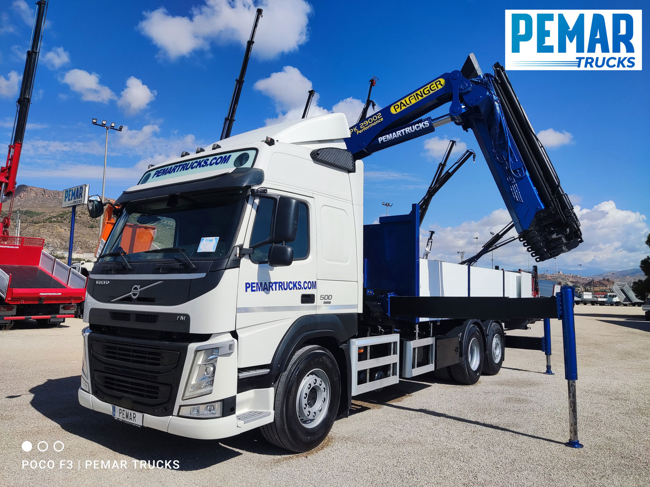 Kravas auto ar manipulatoru VOLVO FM 500 6X2 GRUA CAJA FIJA: foto 10