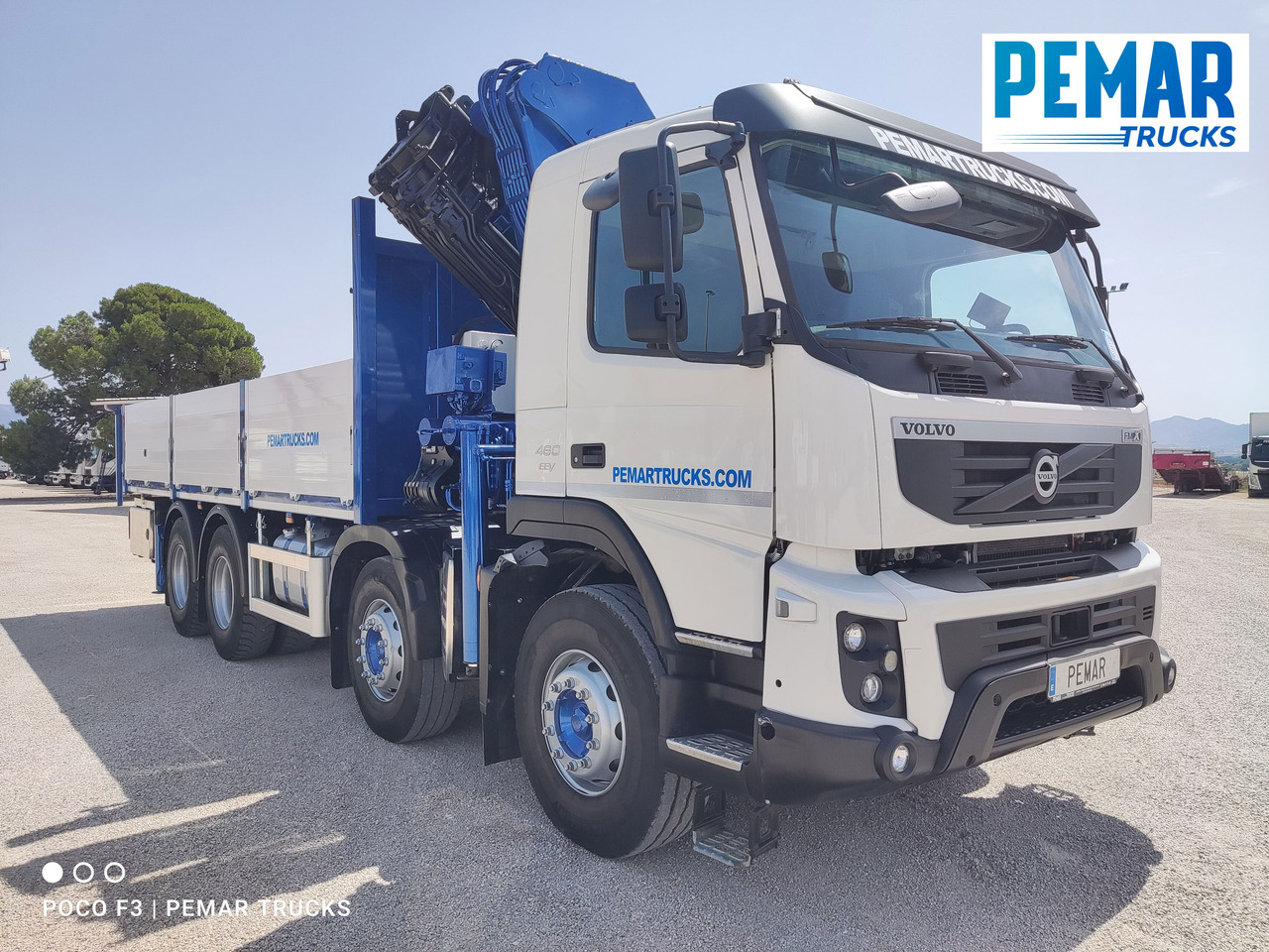 VOLVO FMX 460 8X4 GRUA CAJA FIJA ABIERTA - Bortu kravas automašīna/ Platforma: foto 4 VOLVO FMX 460 8X4 GRUA CAJA FIJA ABIERTA - Bortu kravas automašīna/ Platforma: foto 4