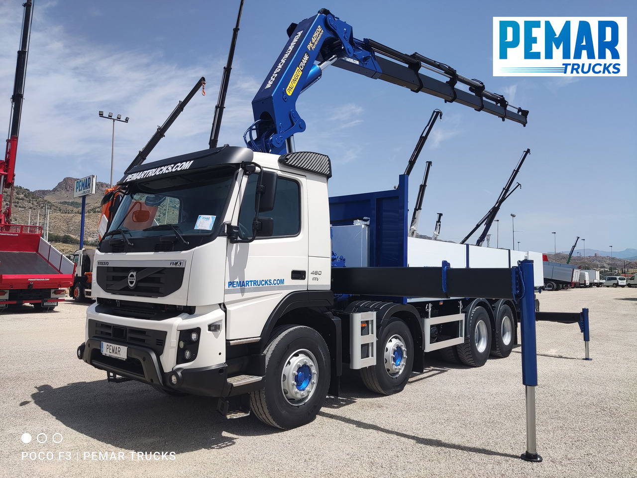 VOLVO FMX 460 8X4 GRUA CAJA FIJA ABIERTA - Bortu kravas automašīna/ Platforma: foto 1 VOLVO FMX 460 8X4 GRUA CAJA FIJA ABIERTA - Bortu kravas automašīna/ Platforma: foto 1