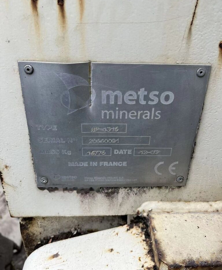 Metso Nordberg 1315 - Trieciena drupinātājs: foto 3 Metso Nordberg 1315 - Trieciena drupinātājs: foto 3